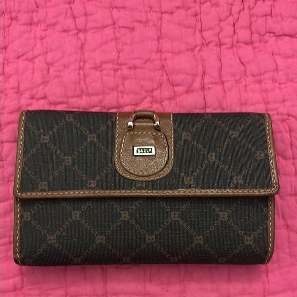 Bally Brown and Tan Wallet